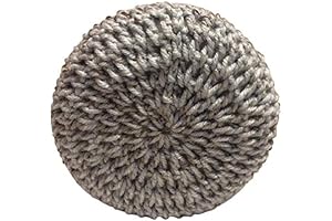 Elegant Grey Crochet Toilet Paper Cover Enhancer for Bathrooms