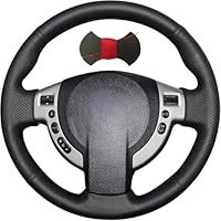 Funda Volante Para Nissan Para Qashqai Para J11 Para X-trail Para T32 2015-2021 Protector Para Volante De Coche De Fibra De Carbono Cubre Volante Coche (Color : Type B O Shape