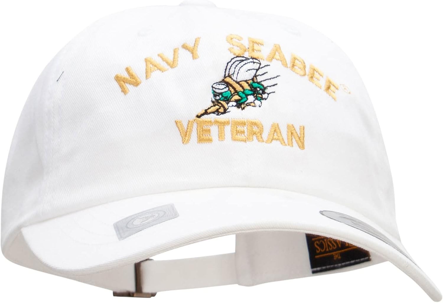 United States Navy Seabee Veteran Unstructured Low Profile 6 Panel Cotton Cap