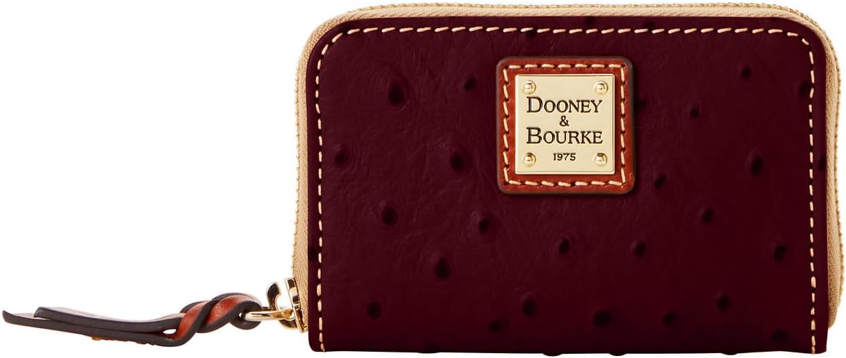 Dooney & Bourke Wallet, Ostrich Large Zip Around Credit Card Case Wallet