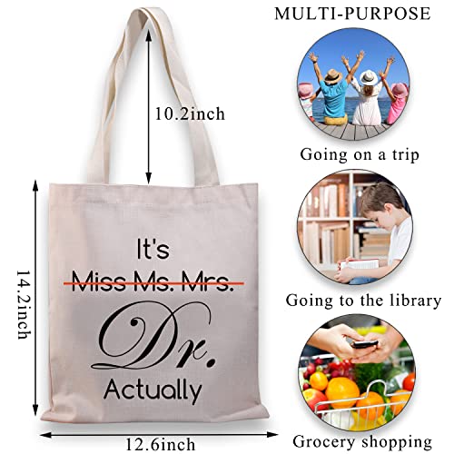 BDPWSS PHD Graduation Gift PHD Candidate Survivor Gift Doctorate Degree Gift It's Miss Mrs Ms Dr Actually Tote Bag miniatura 4