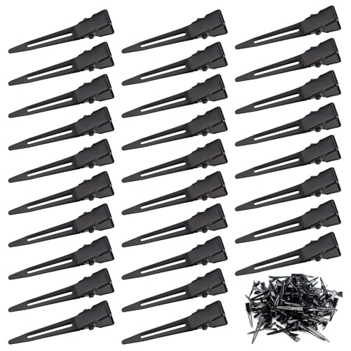 Qearl 120-Pack Single Prong Curl Clips