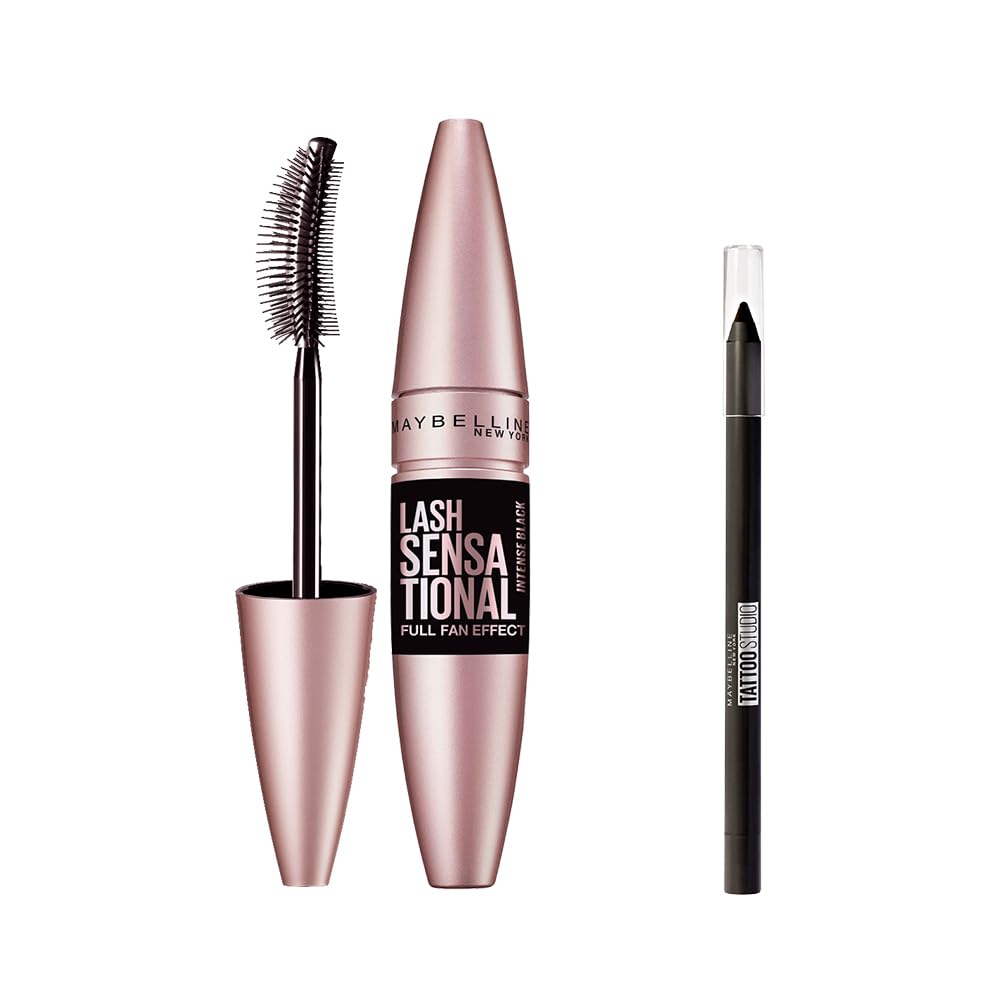 Maybelline New York Lash Sensational Yelpaze Etkili Intense Black Maskara - Ekstra Siyah 9.5 ml & Mi