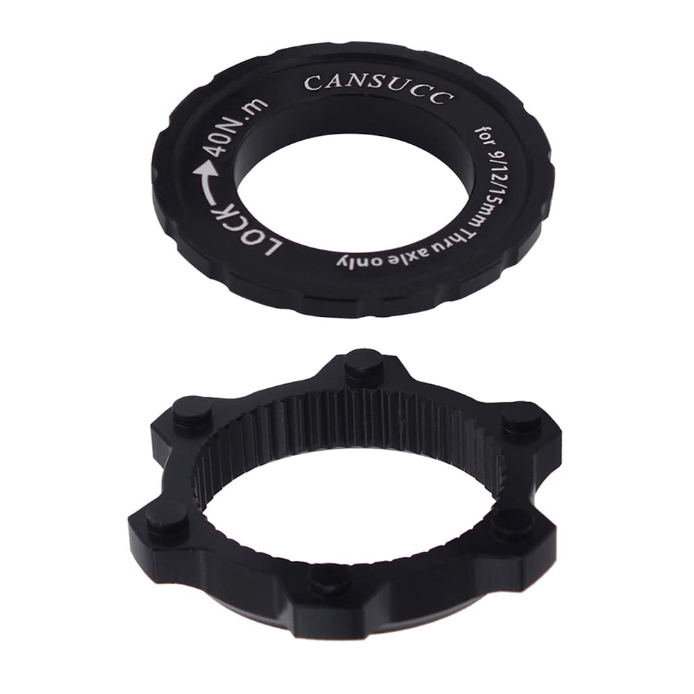 Saipor Bicycle Center Lock Adapter with Lock Ring Aluminum Alloy Centerlock Adaptor