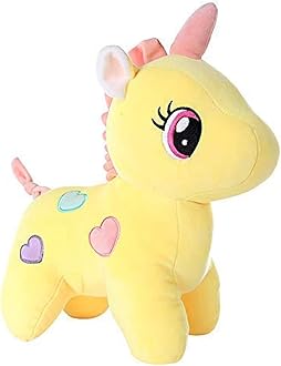Babique Unicorn Stuffed Soft Toy Plush for Kids Baby Boy Girl Birthday (25Cm -Yellow)