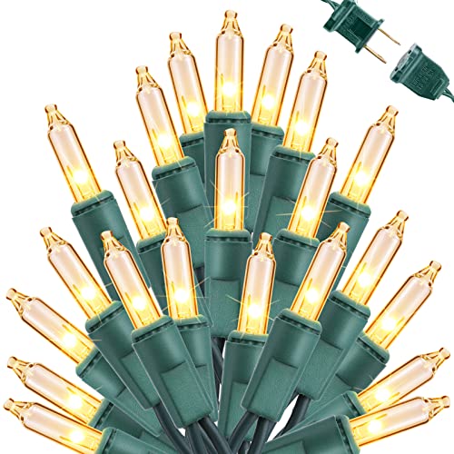 Clear Christmas Lights, 77ft 300 Count Incandescent Christmas Lights, UL Certified Connectable Green Wire Mini Bulb String Lights for Home, Party, Christmas, Xmas Tree Decorations Clear Christmas Lights, 77ft 300 Count Incandescent Christmas Lights, UL Certified Connectable Green Wire Mini Bulb String Lights for Home, Party, Christmas, Xmas Tree Decorations