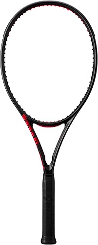 Miniatura 7 de Wilson Clash 100L V3 Strung - Raqueta de tenis para adultos, tamaño de agarre de 2-4 14 pulgadas, ensartada con Sensation 16 Natural a media tensión
