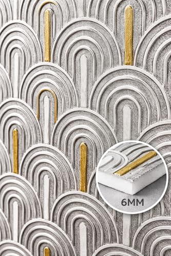 Image of Barebeauty 3D Wall Panel Wallpaper, Self Adhesive PE Foam Brick Sticker, Waterproof Wall Covering for Home Decor, 70 x 70 cm (Pack of 4, 21.08 Sq. Ft. Approx)