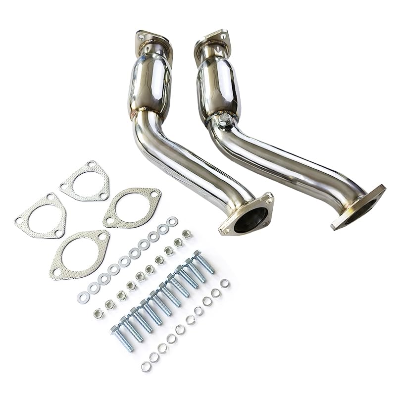 Bajadas decat inoxidables con acabado premium para 350Z Z33 4