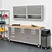 Seville Classics UltraHD Solid Steel Lockable Storage Wall Cabinet w/Adjustable Shelves for Garage, Warehouse, Office, Classroom, 36
