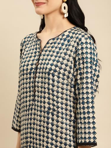 Image of rangita Rayon Knee Length Printed Straight Kurti for Women | Kurta for Women
