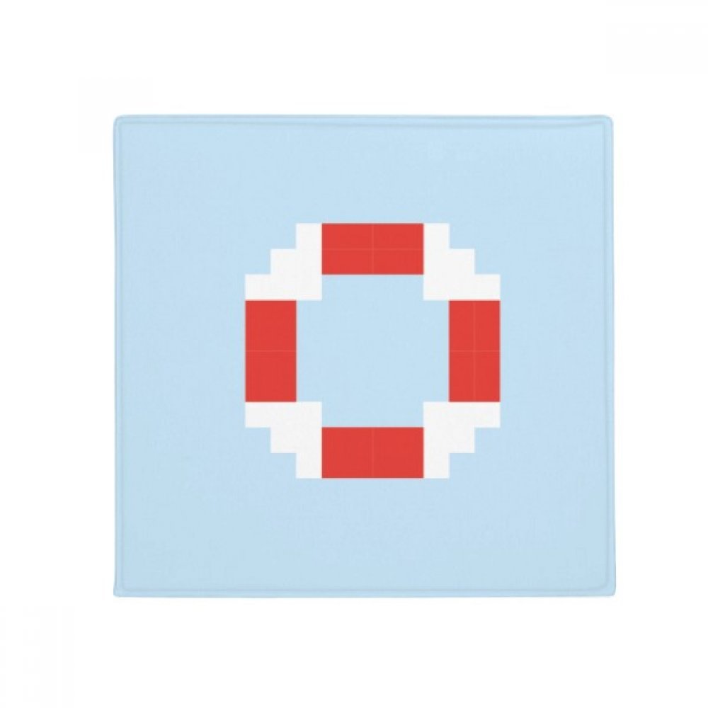 Tapis de sol antidérapant bouée pixel pour décorer la salle de bain et le salon de votre maison