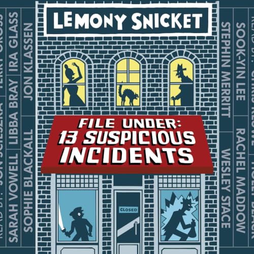 Diseño de la portada del título File Under: 13 Suspicious Incidents