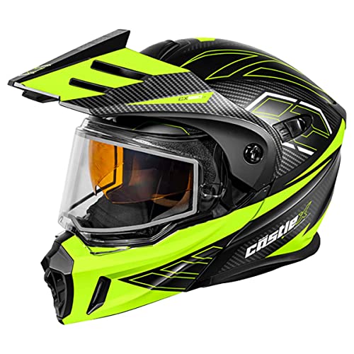 Castle X CX950 V2 Fierce Modular Snow Helmet (Matte Black/Hi-Vis - Large)