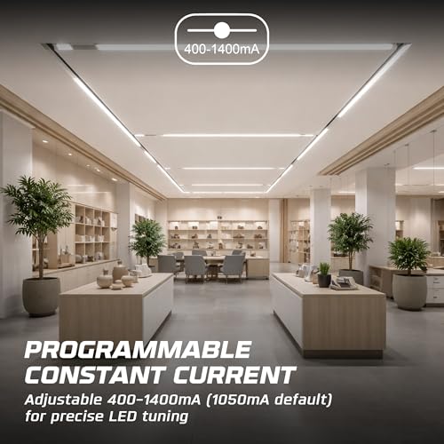 Image of OHLECTRIC Replacement for OTi 50 /120-277 /1A4 DIM-1 L G2 Linear 120-277V LED Driver with Programmable Output, 400-1400mA & 10-55V, 50 Watts Power. LED Dimmer, 1-100% LED Dimming Range