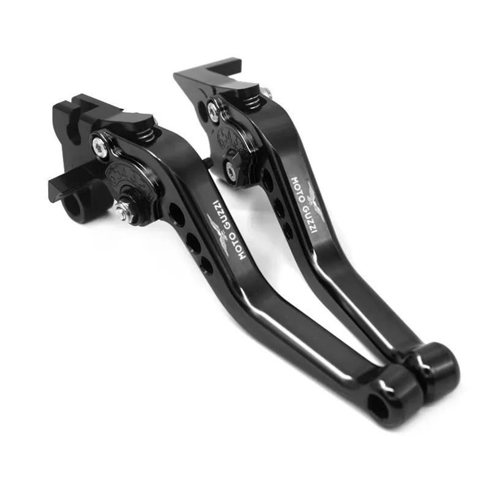 UYFYQECJY for Moto Guzzi Breva 850 1100 1200 Griso BREVA 1100 Norge 1200 GT8V CNC Motorcycle Adjustable Brake Clutch Levers Parts(Black-B)