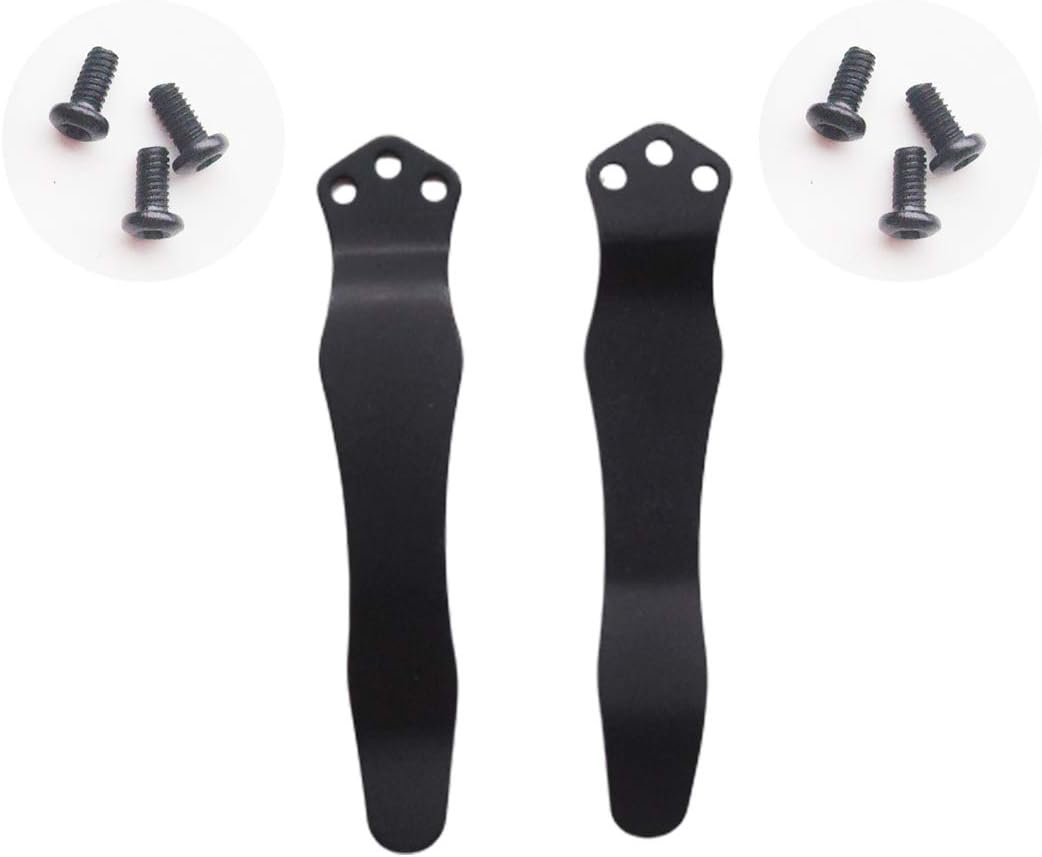 2 pcs Deep Carry Pocket Clips for Folding Knives,Kydex Waist Clip,Folding Knife Back Clips (B)