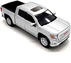 Miniatura GMC Sierra 1500 SLT Crew Cab 2019, Escala 1:24, Metal, Carro Colecionável