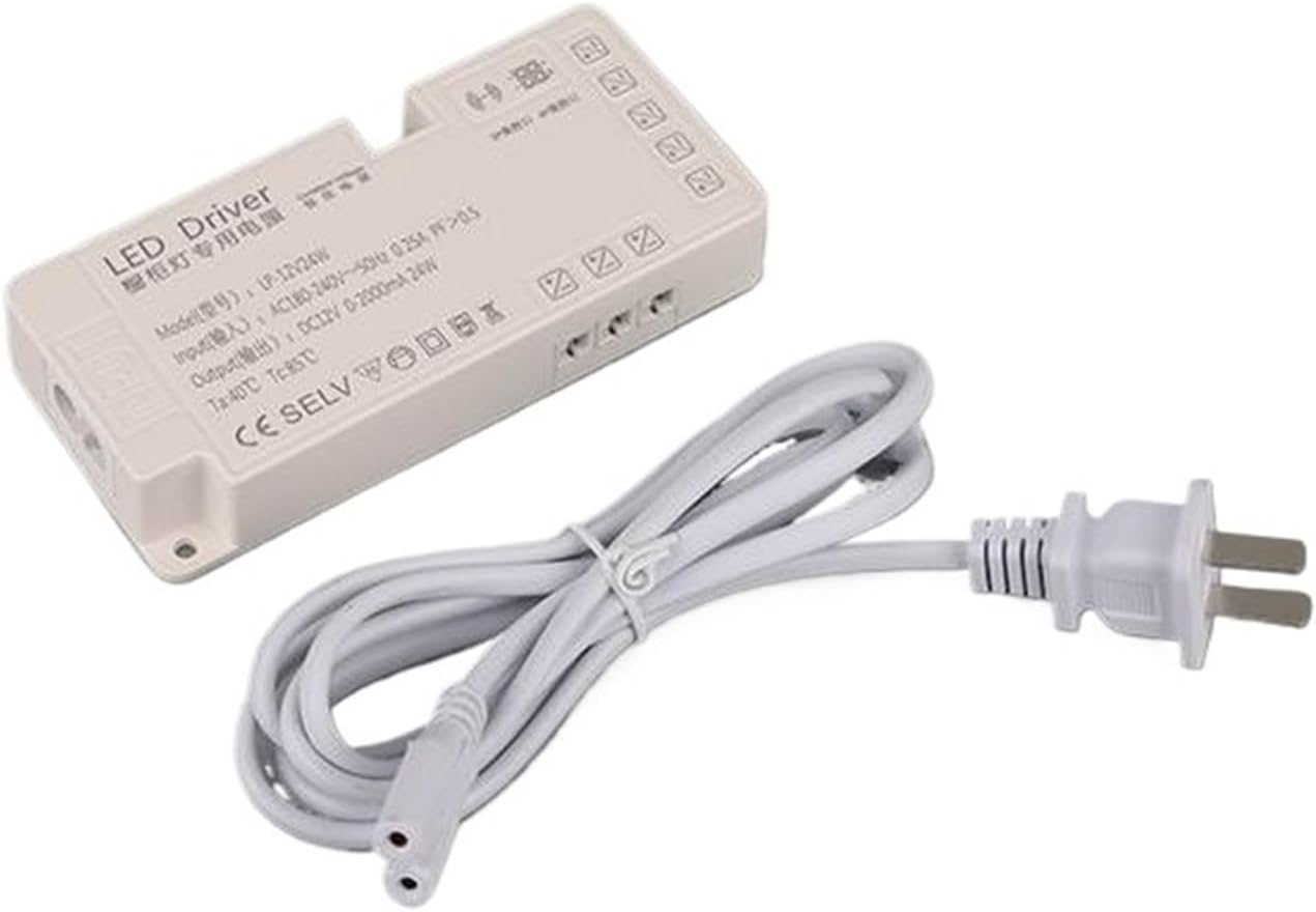 Ultra-Thin Wardrobe lamp Dedicated Power Supply 12V Wine Display Cabinet Layer lamp with Master Control Induction Switch Transformer(DC24V-100W-10 Ports)