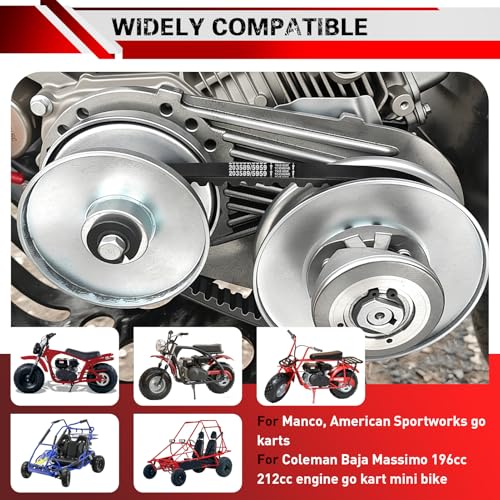 Image of 3 Pcs 30 Series Torque Converter Belt for Coleman KT196 CK196 CT200U BT200X 196cc 212cc Engine Mini Bike Go Kart, 203589 /5959 Go Kart Belt Replacement for Manco 5959 Comet 203589A Murray 12-8487