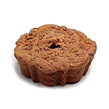 My Grandmas Cinnamon Walnut Coffee Cake in a Happy Birthday Gift Tin -Cinnamon Streusel and Chopped Walnuts Toppings - Delicious Recipe of Coffee Cakes - Maple Sweetened Cake for Special Occasions