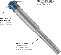 Vista 2 de Bosch NS300 Broca de baldosa de piedra natural de 1/4 pulgadas