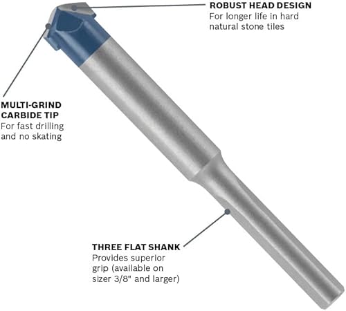 Miniatura 2 de Bosch NS300 Broca de baldosa de piedra natural de 14 pulgadas