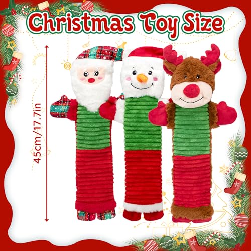 Juguetes mordibles navideños para perros grandes, set x3 miniatura 2
