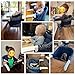 MTWML Portable High Chair for Table,Hook On High Chair That Attaches to Table,Space Saver Clip On Counter Seat for Baby,Easy Clean Baby Feeding Clamp Seat with Carry Bag for Travel(Stripe-Black)