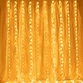 AWQ 300 LED 6.6ft x 9.8ft Window Curtain String Light Window Fairy Lights 8 Modes for Christmas Wedding Home Garden Bedroom Outdoor Indoor Wall Decor (Warm White)