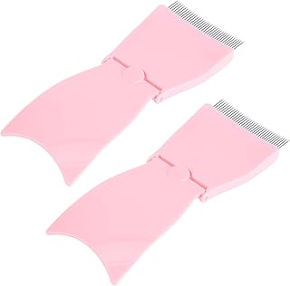 FOMIYES 4 PCS manual eyebrow comb portable Eyelash comb Eyebrow Lash Brush make up kit lash applicator tool lash accessories eyebrow brush and comb mascara Eyelash brush needle comb Metal