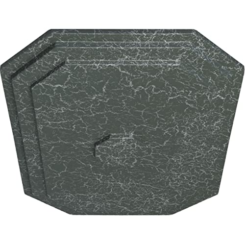 Image of Ekena Millwork CM25FEAGC - 25 1 /4 inchW x 17 1 /4 inchH x 1 3 /4 inchP Felix Ceiling Medallion - Ceiling Medallion, Athenian Green Crackle