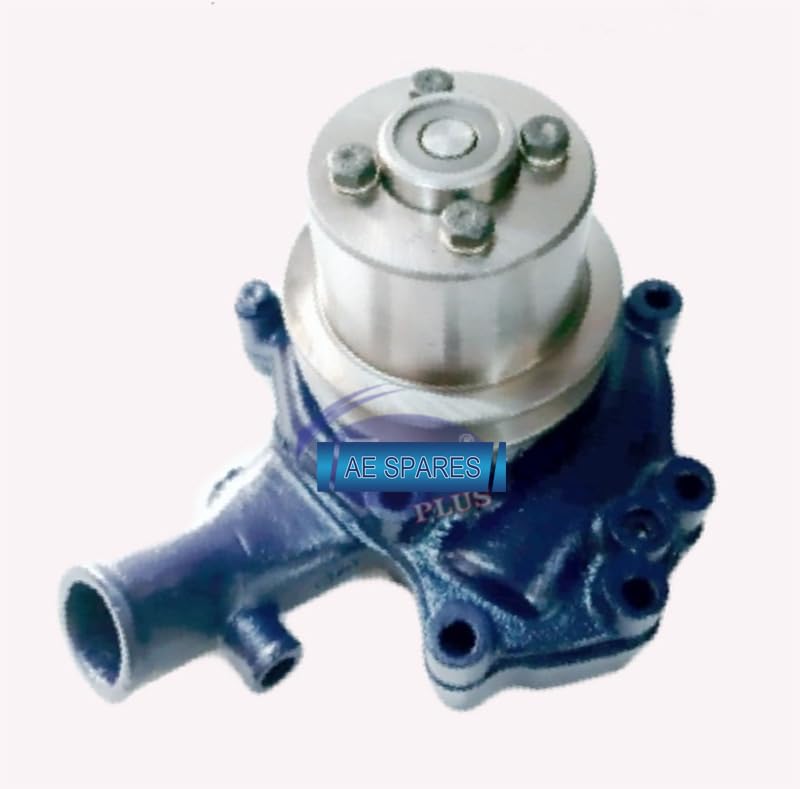 AEsparesWater Pump With Hub Pulley & Base Plate Compatible With Farmtrac Powertrac Euro 50 Model