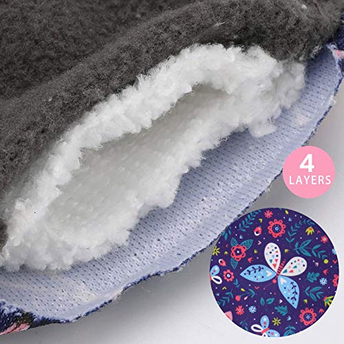 Image of Reusable Menstrual Pads (7 in 1, 25.4cm 4 Layers), Bamboo Cloth Pads for Heavy Flow with Wet Bag, Large Sanitary Pad Set with Wings for Women, Washable Overnight Cloth Panty Liners Period (Pack of 2)