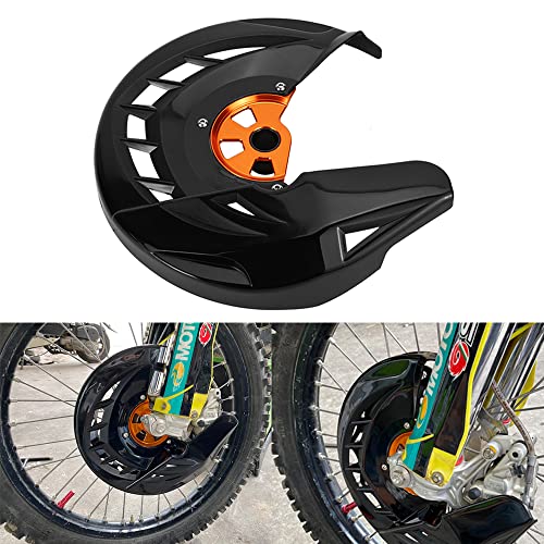 Nicecnc Front Brake Disc Rotor 260Mm & Front Brake Caliper Disc Cover Guard Compatible With Ktm Excf 250 350 450, See Fitment #TOP5