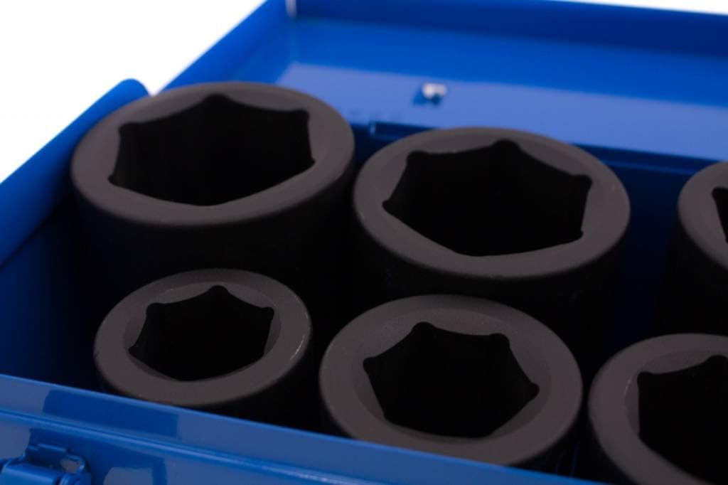 BGS 5500 | Impact Socket Set, Hexagon, deep | 25 mm (1") Drive | 27-50 mm | 8 pcs.