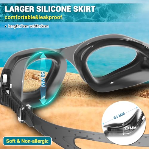 Winline Swimming Goggles Clear Vision Anti Fog Anti UV Anti Leak Waterproof Easy to Adjust Swim Goggles for Adult Men Women Teenager - Image 4