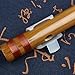 Japanese Shinobue Flute 7/8 Hon Handmade Bamboo Flute Musical Instrument (7Hon with red line)