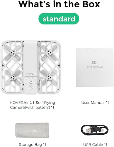 Miniatura 8 de Cámara autovoladora X1, captura de video HDR de tamaño de bolsillo, despegue de palma, rutas de vuelo inteligentes, modo seguimiento, cámara de