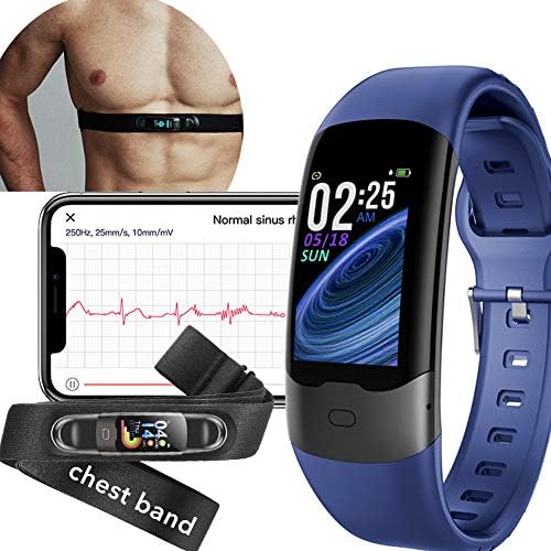 AUPALLA Activity Tracker, Health Watch Measure Oxygen Saturation SpO2 Heart Rate HRV Sleep Tracker Steps Calories Burned for iOS Android Smart Phone (Blue)
