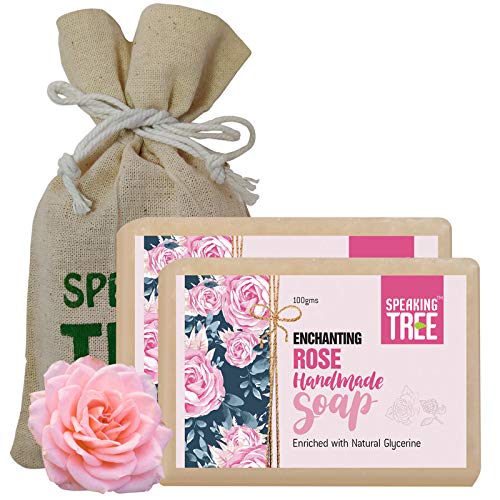 Speaking Tree Enchanting Rose Handmade Soap - 100 gms (Pack of 2)