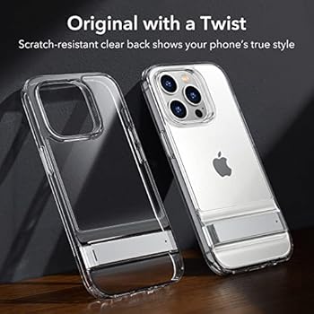 ESR Metal Kickstand Case Compatible with iPhone 14 Pro Max case, 3 Stand Modes, Military-Grade Drop Protection, Supports Wireless Charging, Slim Back ...