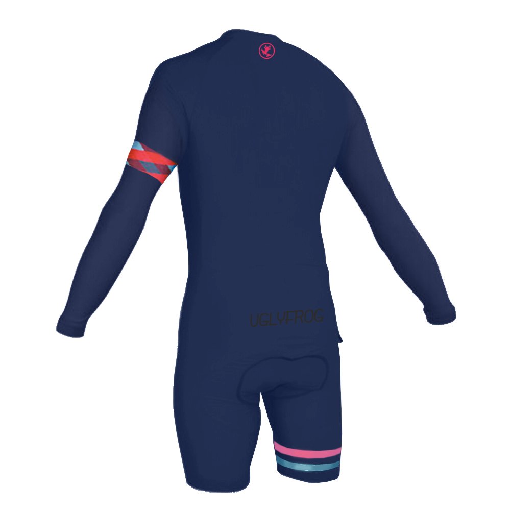 Ugly Frog Abbigliamento Triathlon Uomo Tuta Triathlon Uomo per MTB Body Triathlon Skinuit with Gel Pad per Nuoto/Corsa/Ciclismo