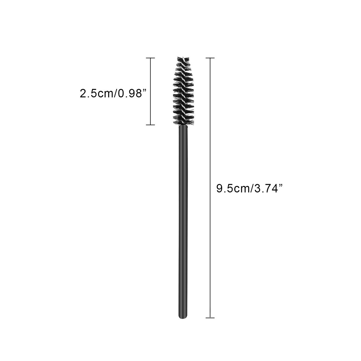 100Pcs Disposable Eyelash Mascara Brushes, Eye Lash Applicator Eyebrow Brushes Wands Makeup Kits