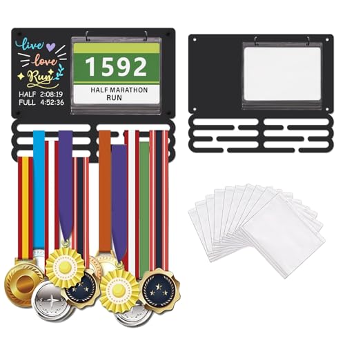 Organizador para estante de hierro para medalla de maratón y dorsales deportivos