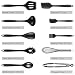 Newdora Utensilios de Cocina de Silicona Resistentes al Calor, 10 Piezas Herramientas...