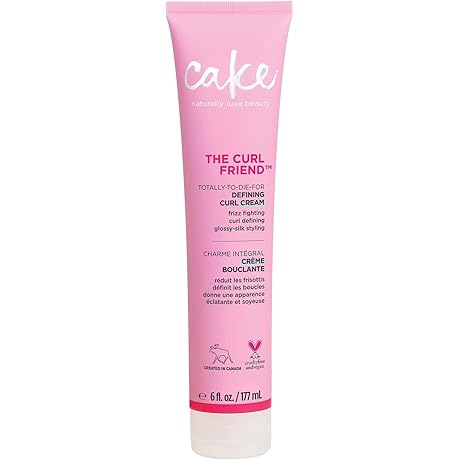 Cake Beauty Curl Friend Defining Curl Cream: Effortless Curl Definition and Heat Protection