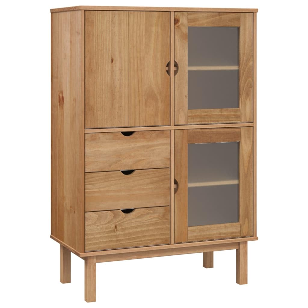 Vidaxl Highboard Otta 85X43X125 Cm Solid Wood Pine from B&Q