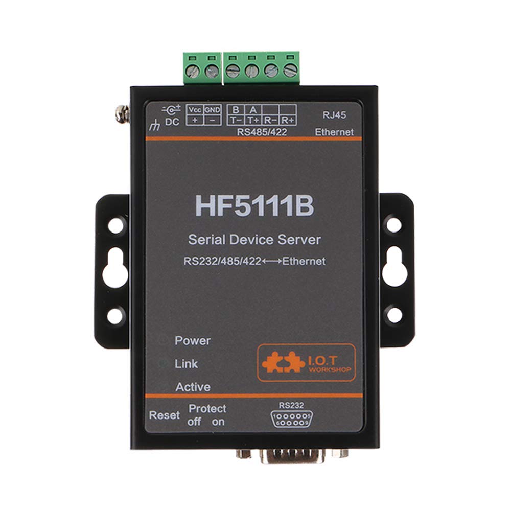 Servidor serial RS232 RS485 a Ethernet industrial de 1 puerto HD 7