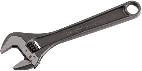 Phosphated Adjustable Wrench 8071 | Extra wide jaw opening for versatility | Precision adjustment scale | Durable alloy steel | Professional trade use